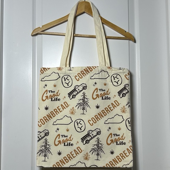 Cornbread Hemp Handbags - Cornbread Hemp The Good Life Kentucky‎ Graphic Print Canvas Tote Bag